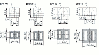 Ферритовые сердечники EPX, EPO