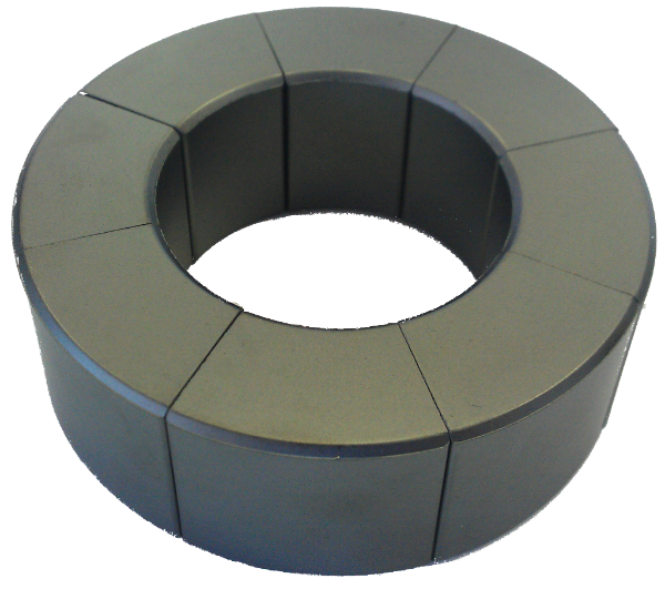 ferrite ring from 8 segments