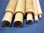 Fibreglass casing tubes made of fibre glass based on epoxide resin or silicone resin or quartz glass for production of impeder casings for high-frequency welding of steel tubes
